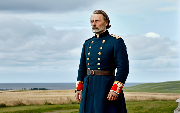 덴마크 출신 배우 매즈 미켈슨 - **Prompt:**  Mads Mikkelsen as Hannibal Lecter in the "Hannibal" TV series, seated at a lavishly set...